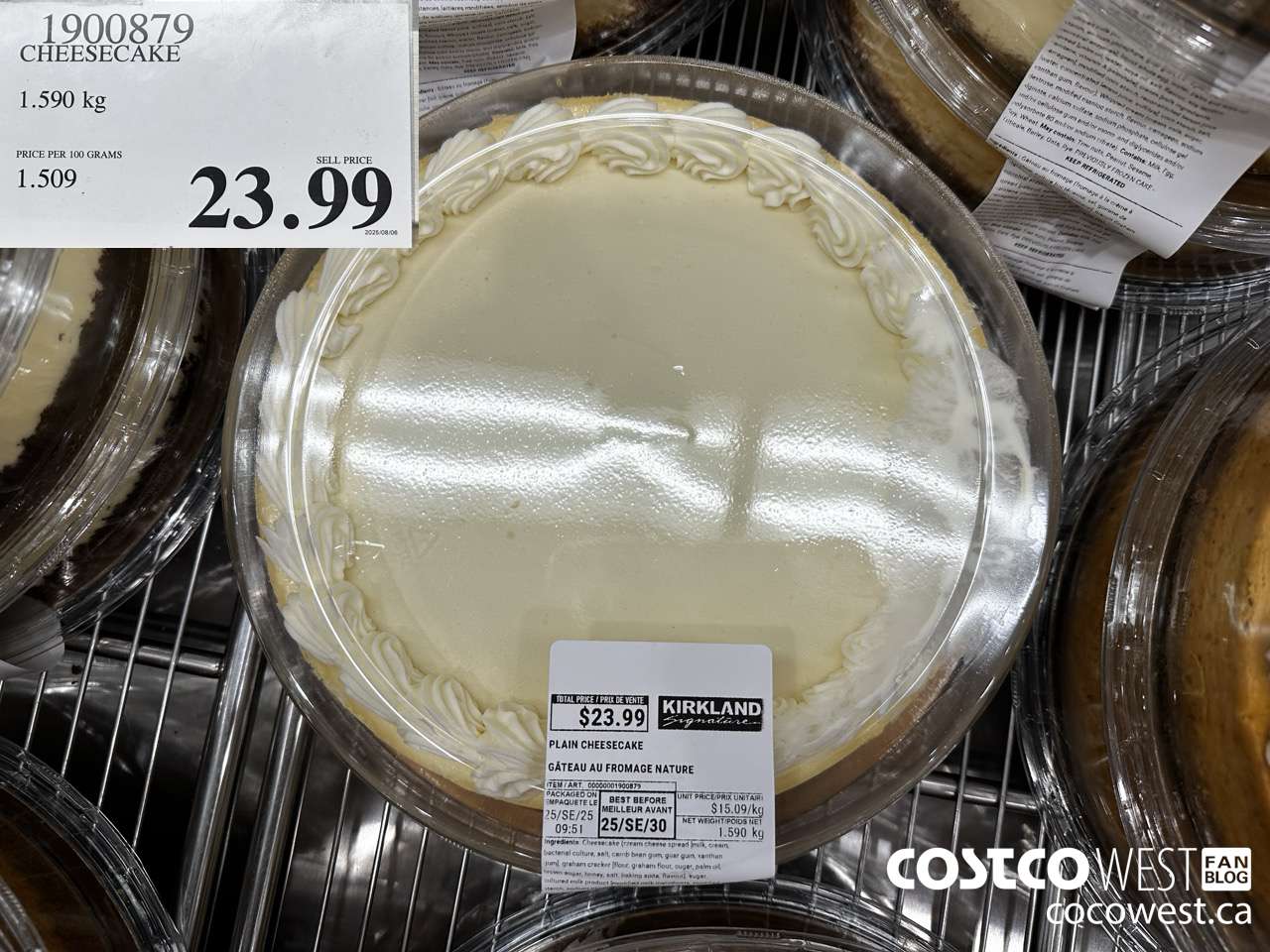 1900879 CHEESECAKE 1.590 kg $23.99