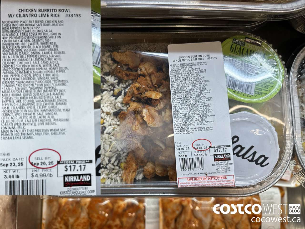 33153 CHICKEN BURRITO BOWL W/ CILANTRO LIME RICE $4.99