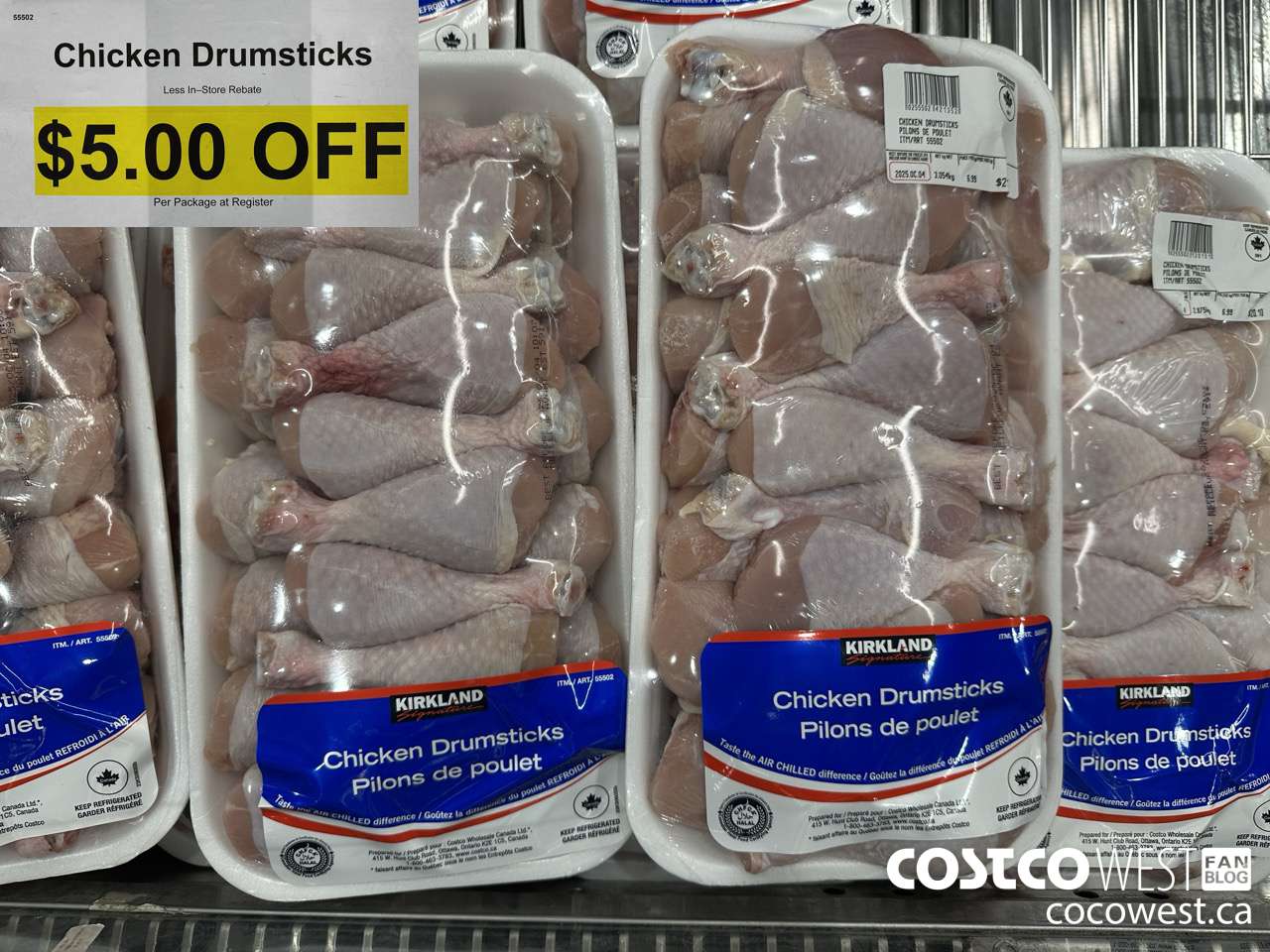 55502 CHICKEN DRUMSTICKS ($5.00 INSTANT SAVINGS)