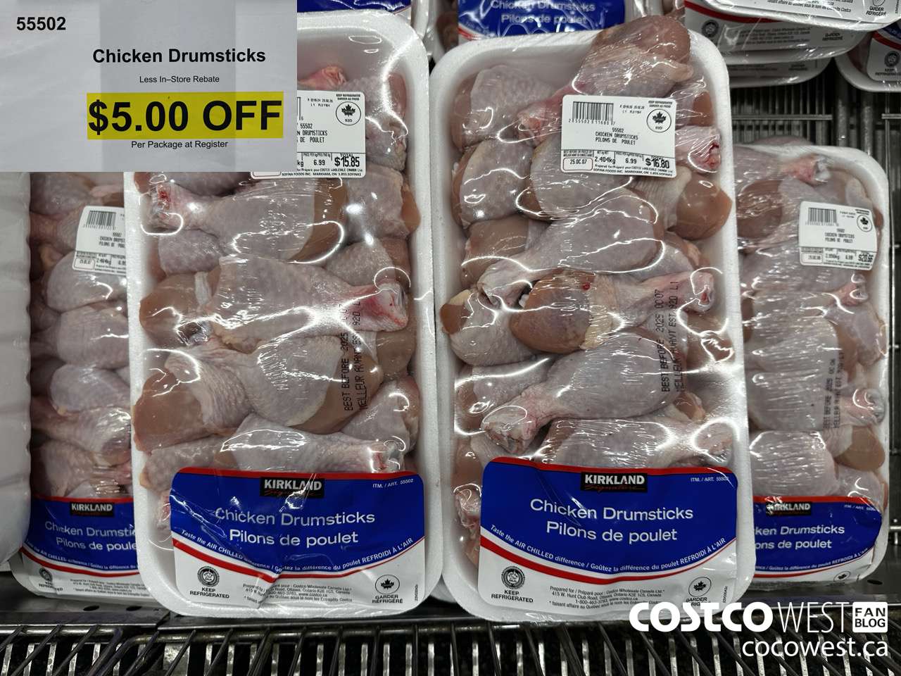 55502 CHICKEN DRUMSTICKS ($5.00 INSTANT SAVINGS)