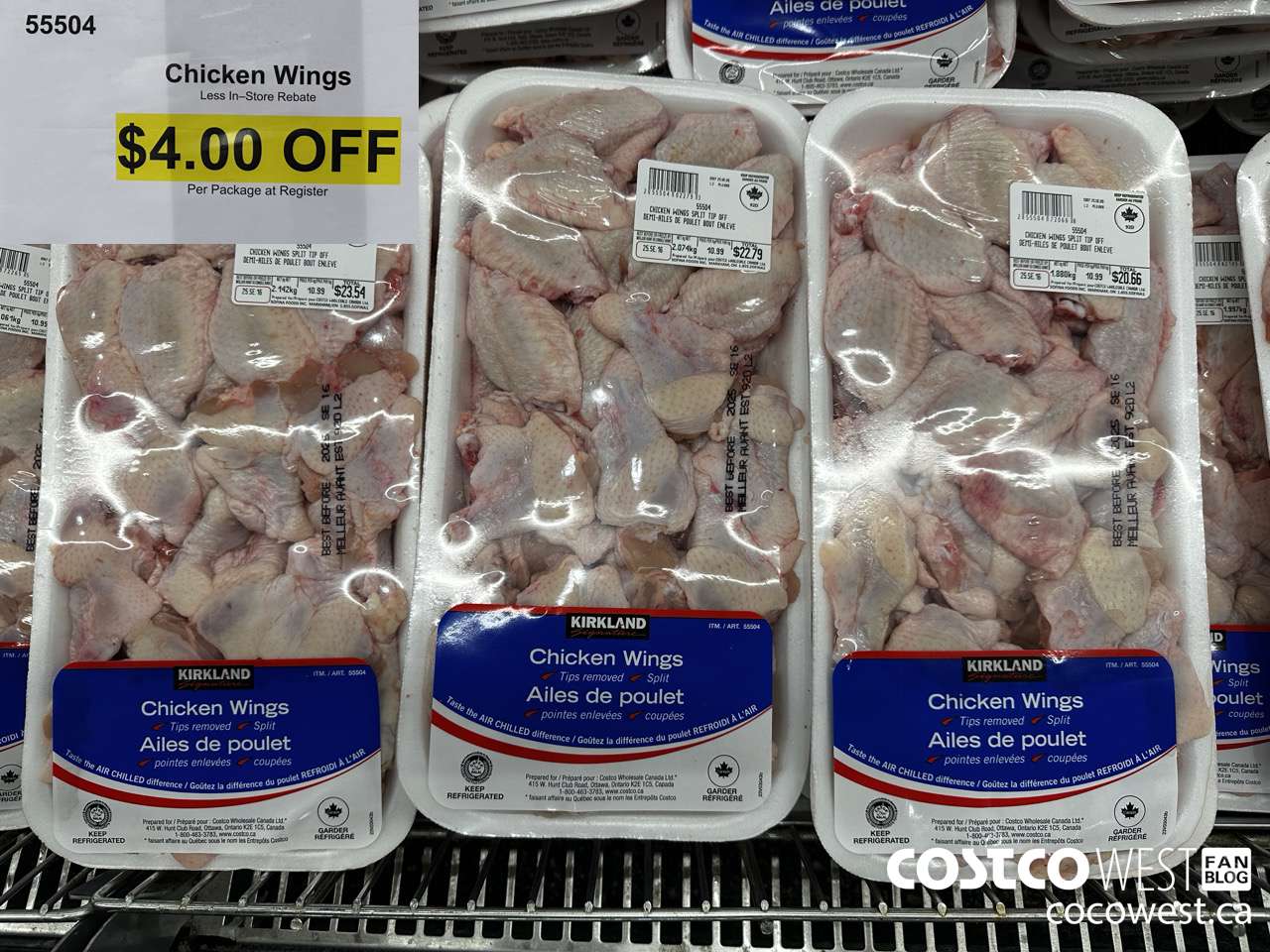 55504 CHICKEN WINGS SPLIT TIP OFF ($4.00 INSTANT SAVINGS)