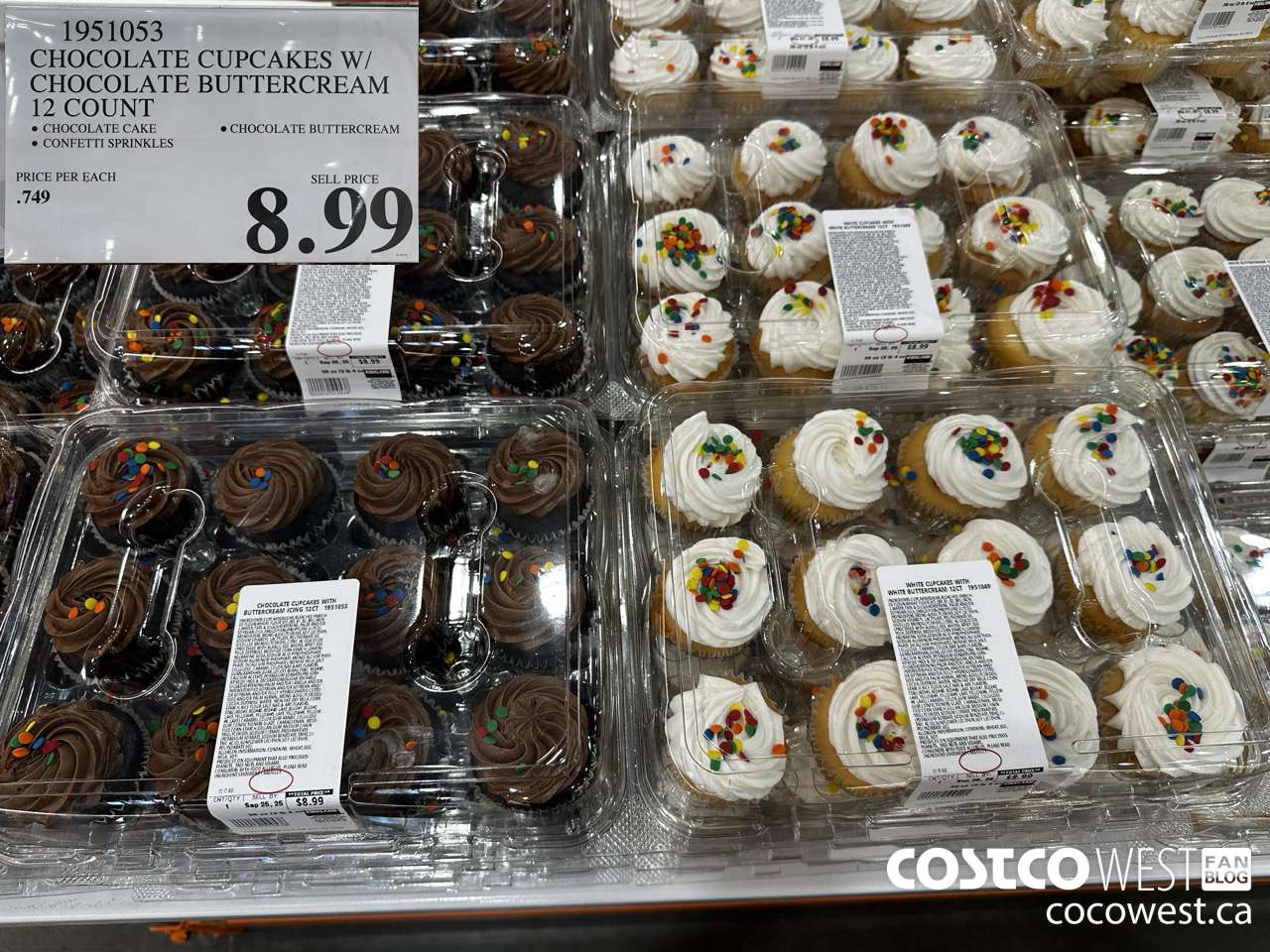 1951053 CHOCOLATE CUPCAKES W/CHOCOLATE BUTTERCREAM 12 COUNT $8.99