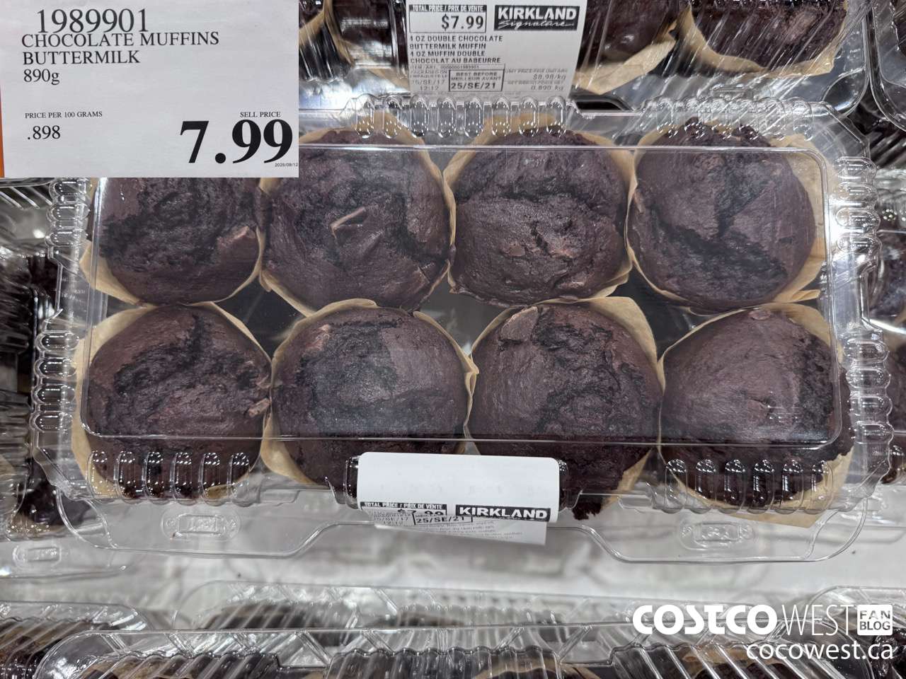 1989901 CHOCOLATE MUFFINS BUTTERMILK 890G $7.99