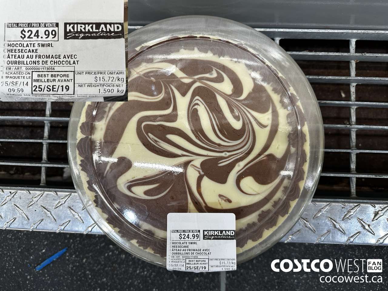 1973056 CHOCOLATE SWIRL CHEESECAKE $24.99
