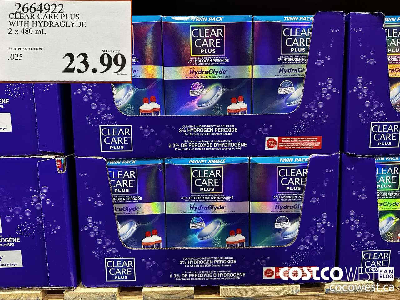 2664922 CLEAR CARE PLUS HYDRAGLYDE 2 X 480ML $23.99