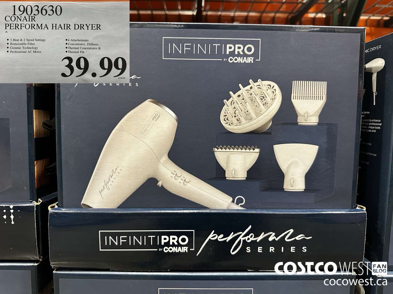 1903630 CONAIR PERFORMA HAIR DRYER $39.99