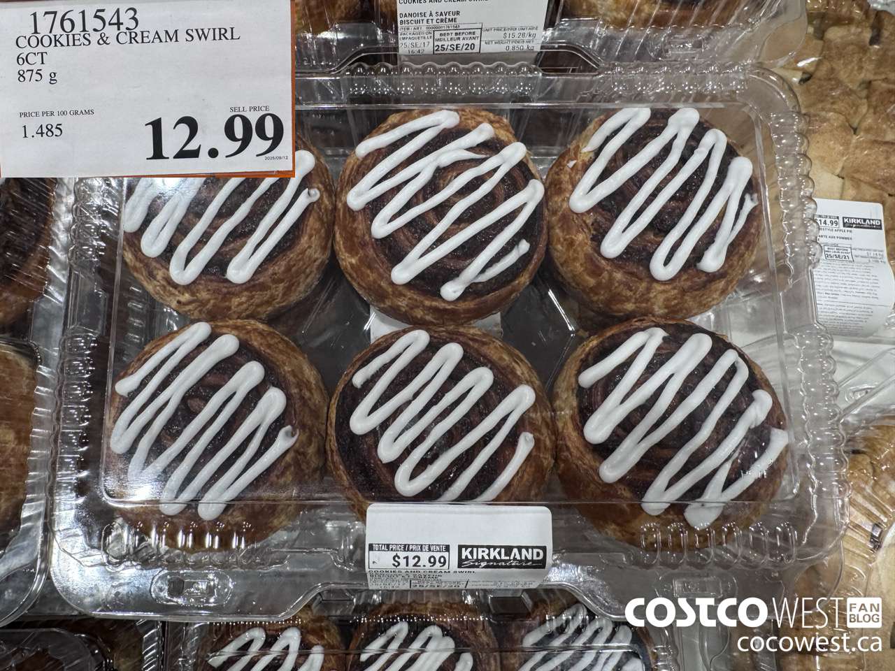 1761543 COOKIES & CREAM SWIRL 6CT 875G $12.99