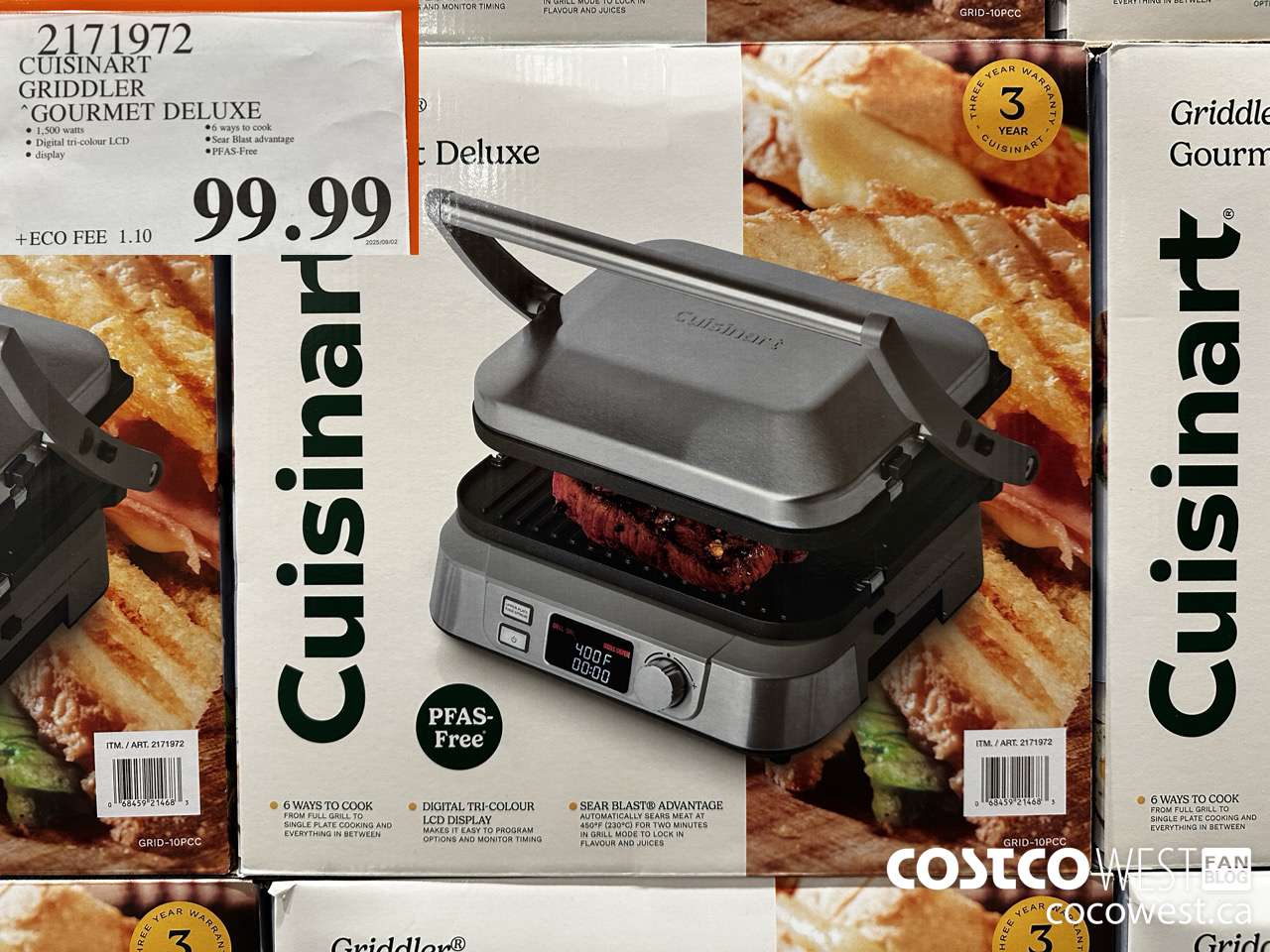 2171972 CUSINART GRIDDLER GOURMET DELUXE $99.99