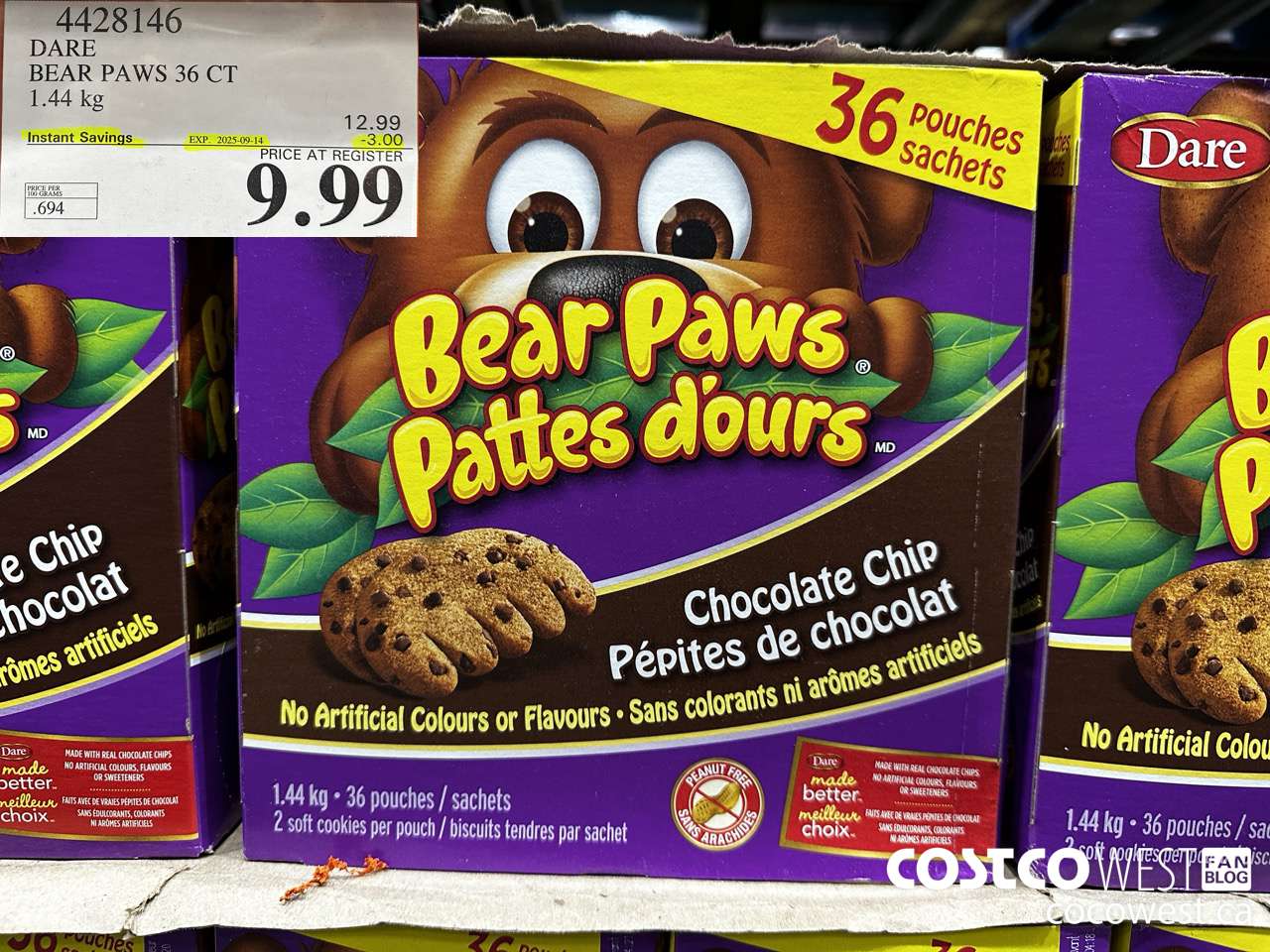 4428146 DARE BEAR PAWS 1.44 kg ($3.00 INSTANT SAVINGS EXPIRES ON 2025-09-14) $9.99