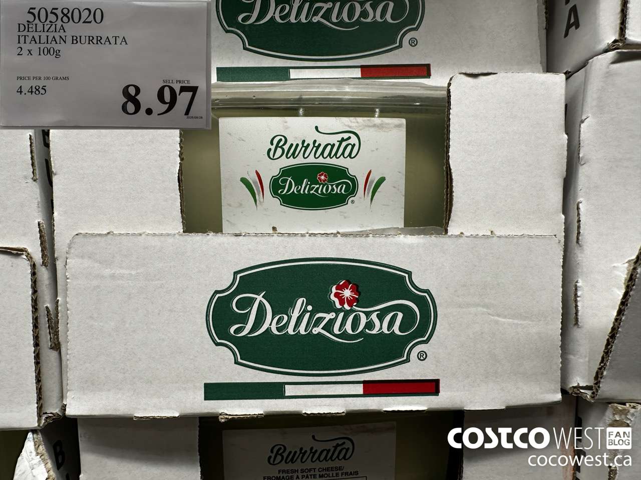 5058020 DELIZIA BURRATA 2 x 100G $8.97