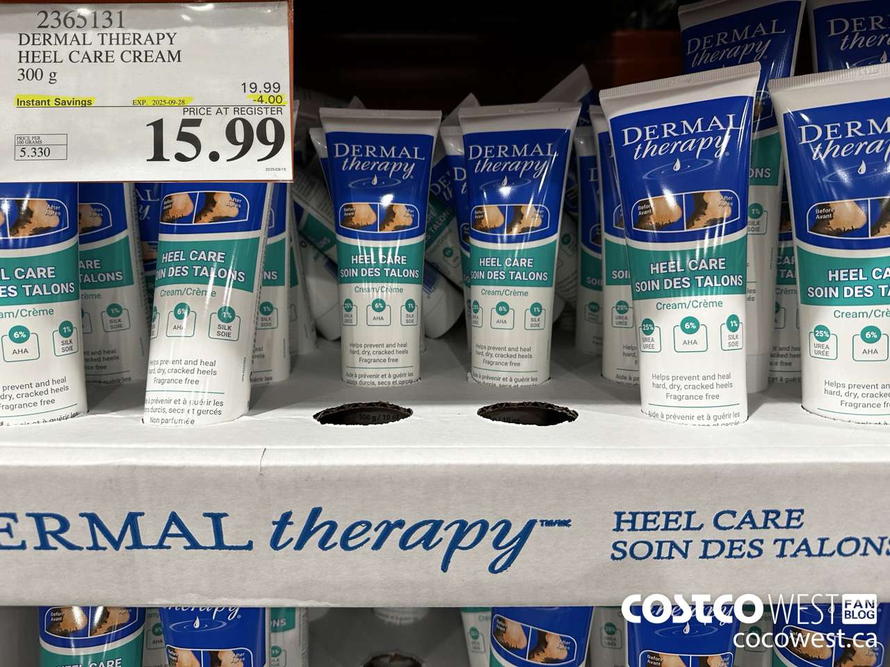 2365131 DERMAL THERAPY HEEL CARE 300G ($4.00 INSTANT SAVINGS EXPIRES ON 2025-09-28) $15.99