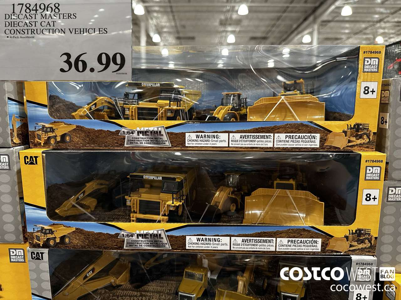 1784968 DIECAST MASTERS DIECAST CAT CONSTRUCTION VEHICLES $36.99