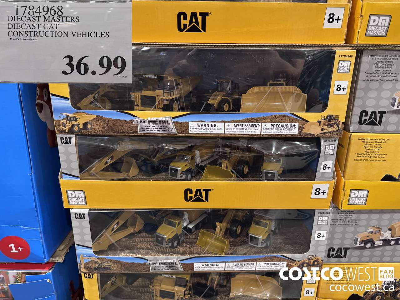 1784968 DIECAST MASTERS DIECAST CAT CONSTRUCTION VEHICLES $36.99