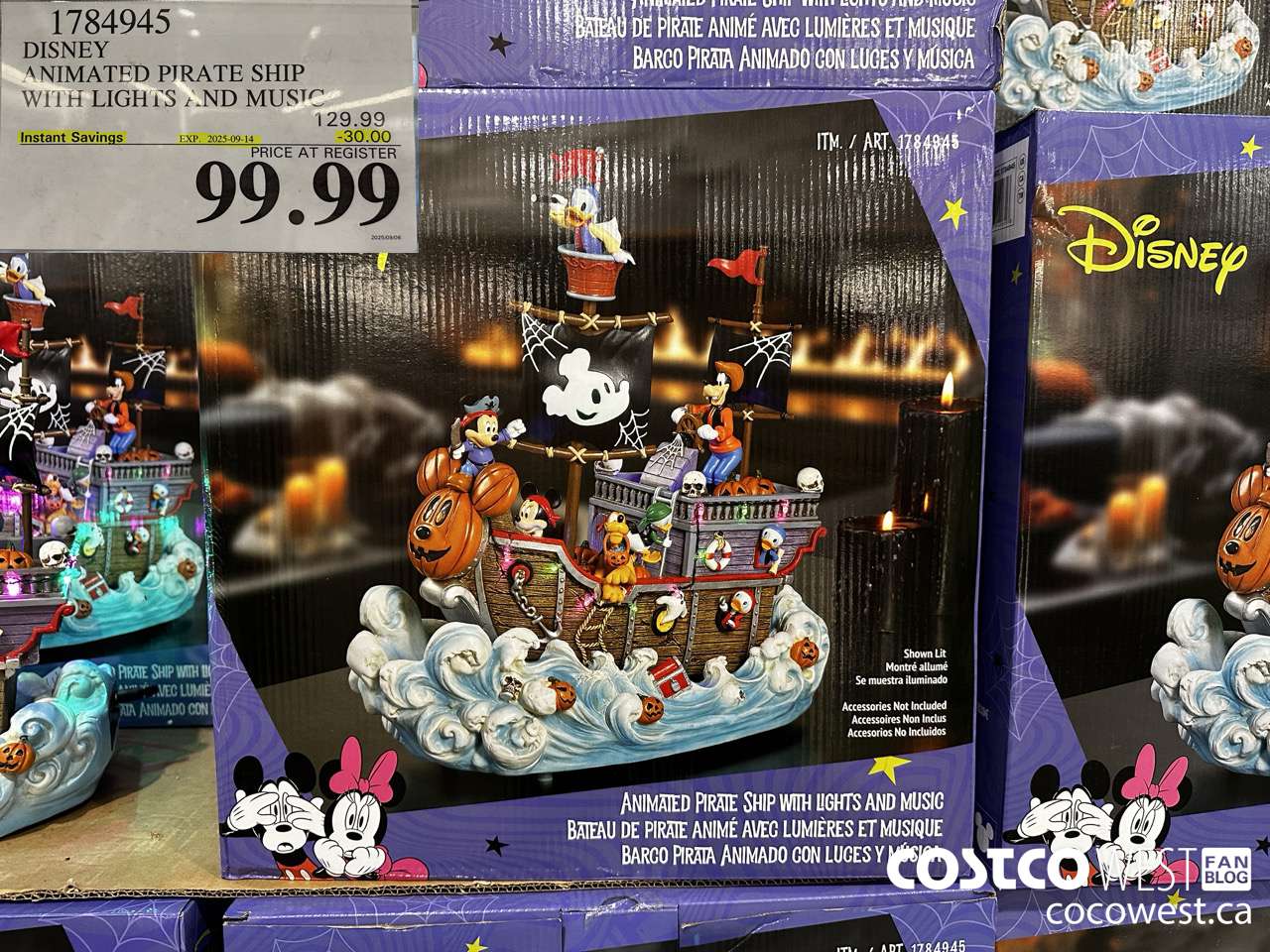 1784945 DISNEY ANIMATED PIRATE SHIP WITH LIGHTS AND MUSIC ($30.00 INSTANT SAVINGS EXPIRES ON 2025-09-14) $99.99