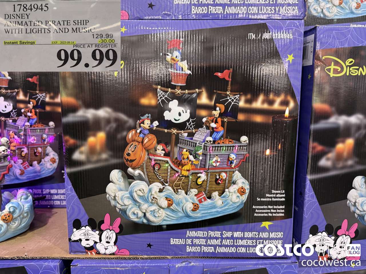 1784945 DISNEY ANIMATED PIRATE SHIP WITH LIGHTS AND MUSIC ($30.00 INSTANT SAVINGS EXPIRES ON 2025-09-14) $99.99