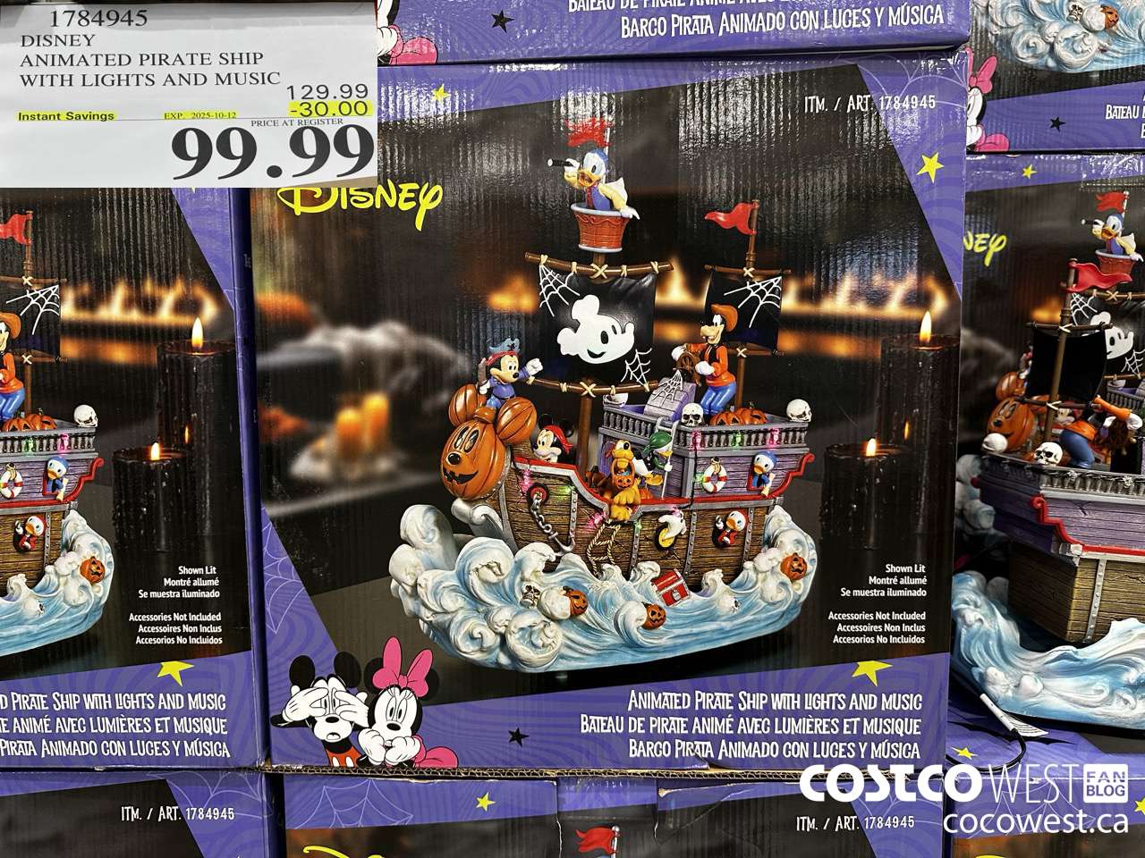 1784945 DISNEY ANIMATED PIRATE SHIP WITH LIGHTS AND MUSIC ($30.00 INSTANT SAVINGS EXPIRES ON 2025-10-12) $99.99