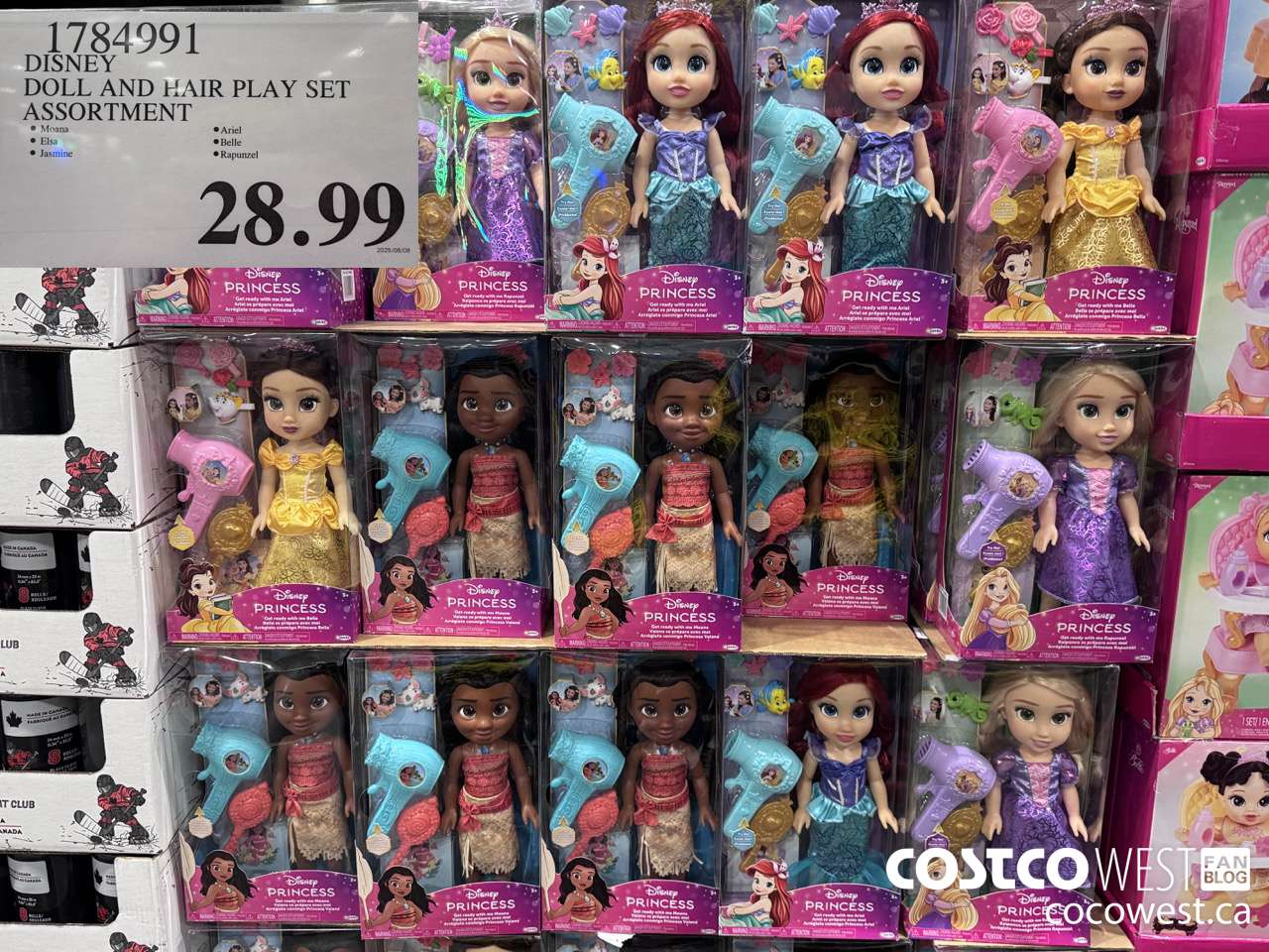 1784991 DISNEY DOLL AND HAIR PLAY SET ASSORTMENT $28.99