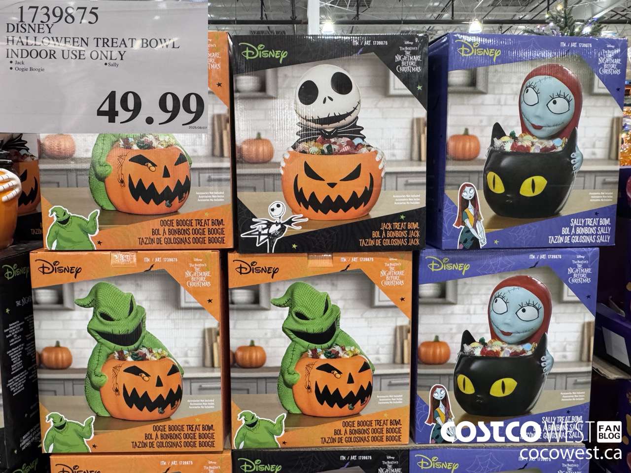 1739875 DISNEY HALLOWEEN TREAT BOWL INDOOR USE ONLY $49.99