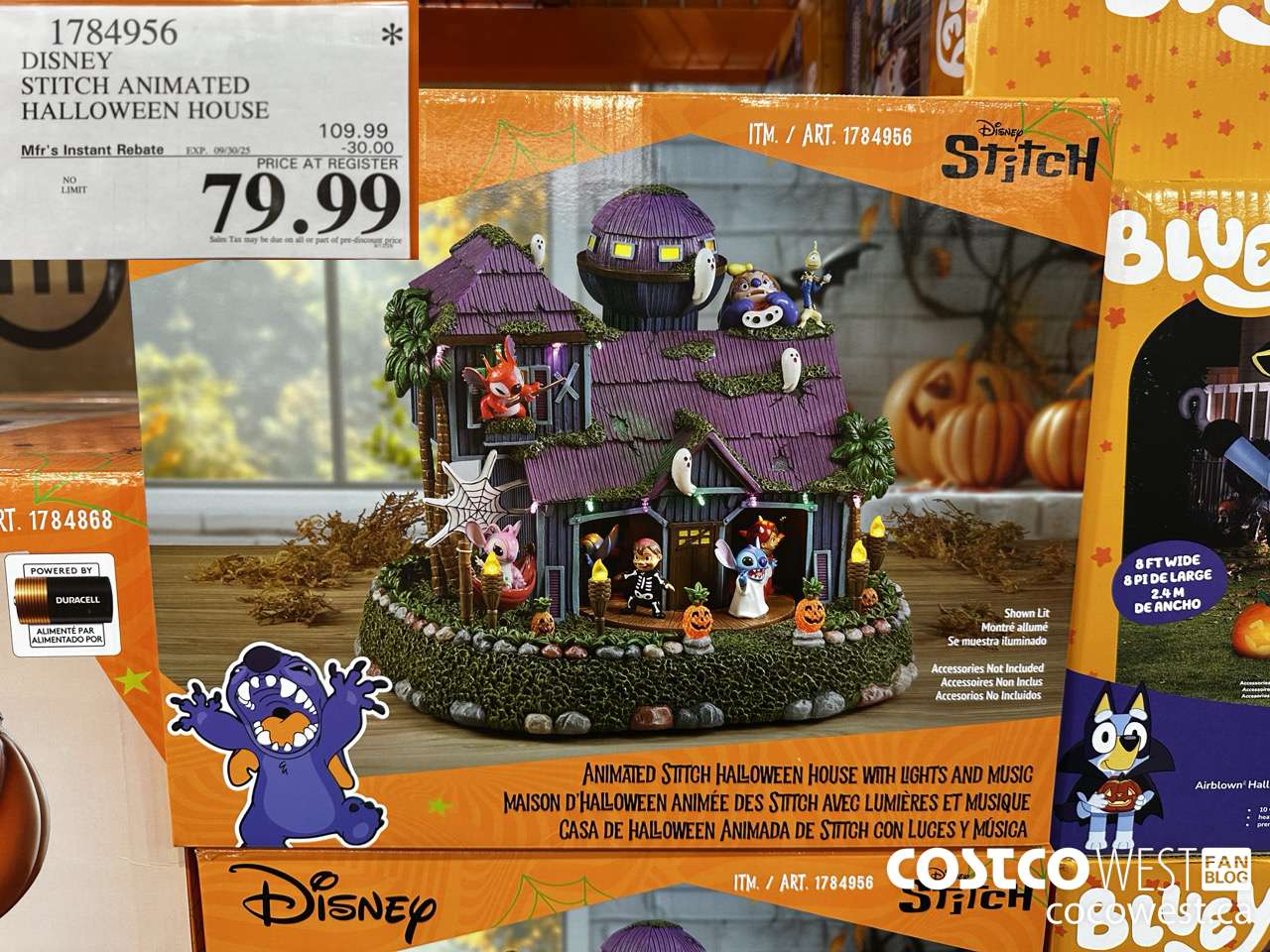 1784956 DISNEY STITCH ANIMATED HALLOWEEN HOUSE ($30.00 INSTANT SAVINGS EXPIRES ON 2025-09-30) $79.99