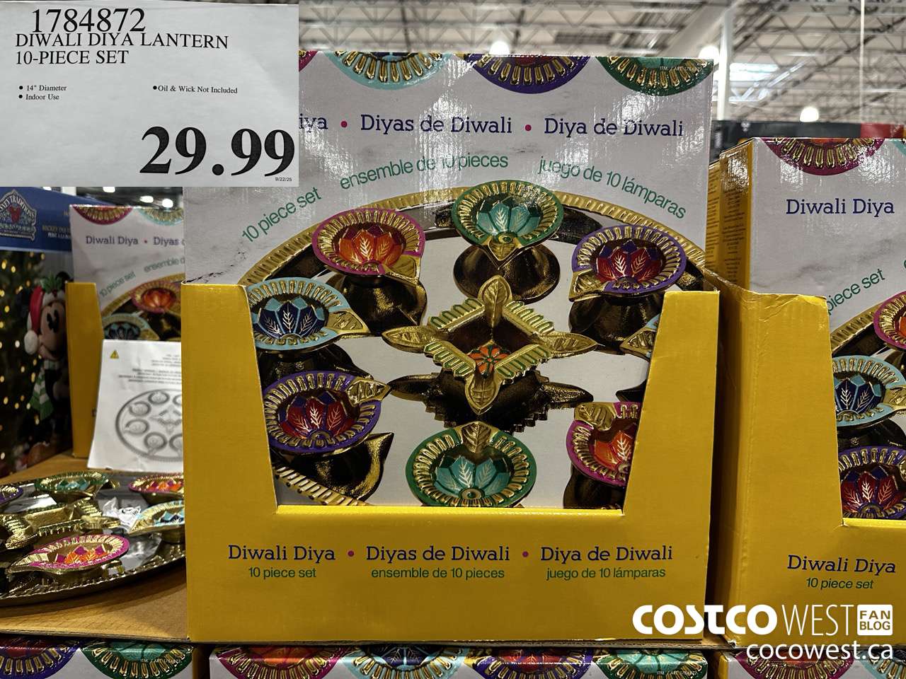 1784872 DIWALI DIYA LANTERN 10-PIECE SET $29.99