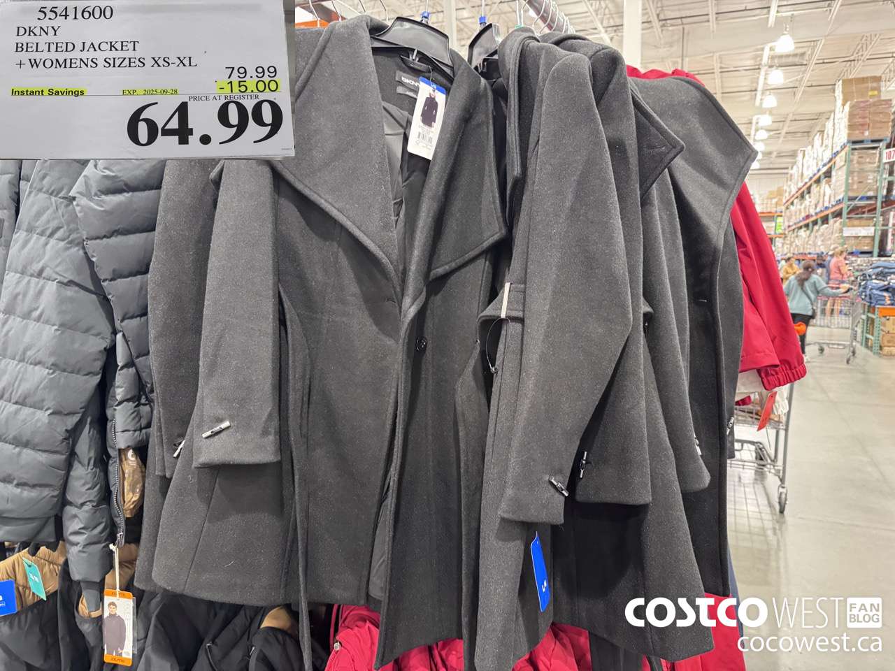 5541600 DKNY FAUX WOOL JACKET WOMENS SIZES XS-XL ($15.00 INSTANT SAVINGS EXPIRES ON 2025-09-28) $64.99