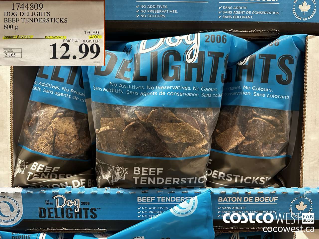1744809 DOG DELIGHTS BEEF TENDERSTICKS 600G ($4.00 INSTANT SAVINGS EXPIRES ON 2025-10-26) $12.99