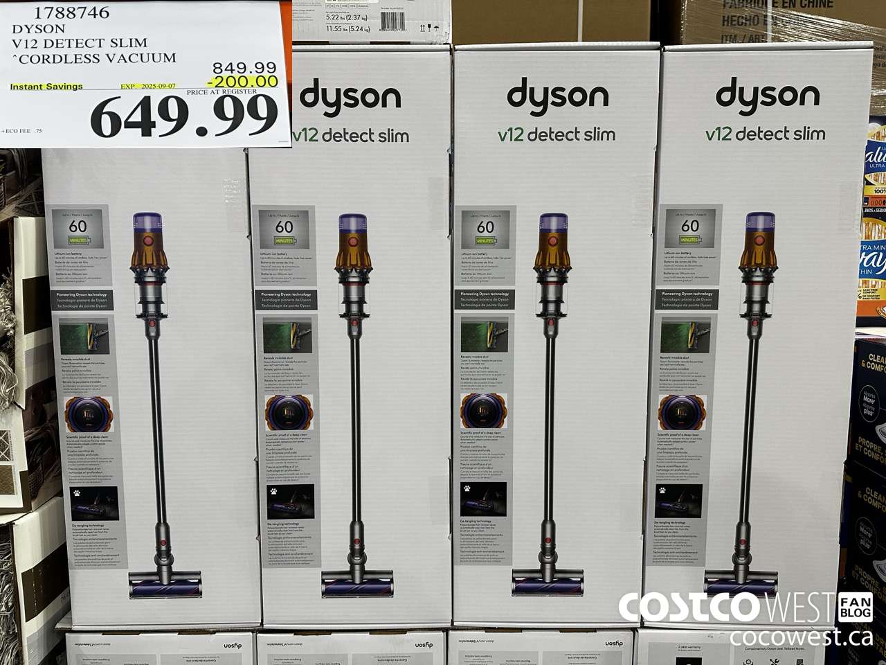 1788746 DYSON V12 DETECT SLIM STICK VAC ($200.00 INSTANT SAVINGS EXPIRES ON 2025-09-07) $649.99