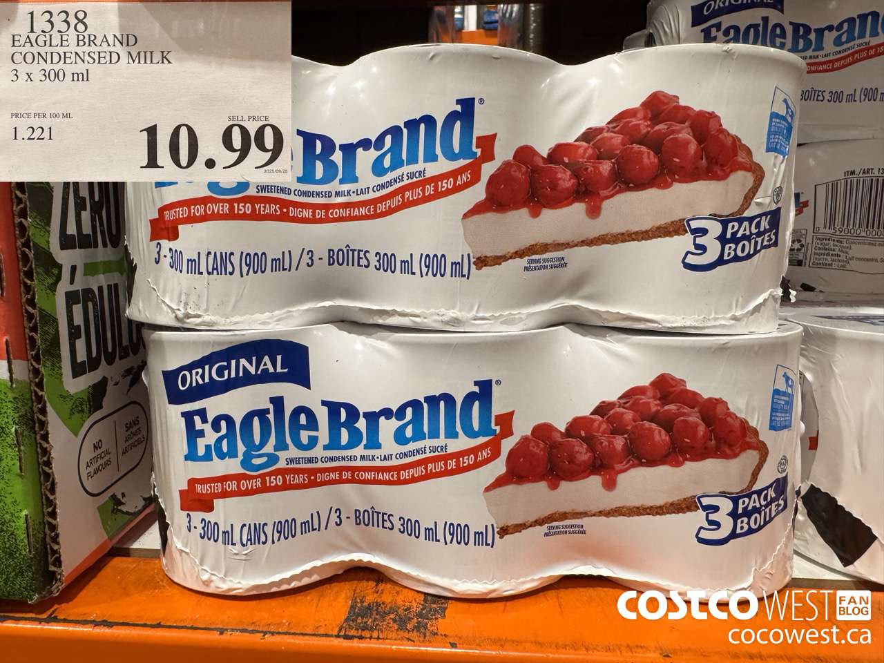 1338 EAGLE BRAND CONDENSED MILK 3 X 300ML $10.99