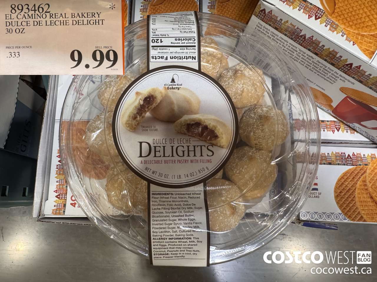 893462 EL CAMINO REAL BAKERY DULCE DE LECHE DELIGHT 30 OZ $9.99