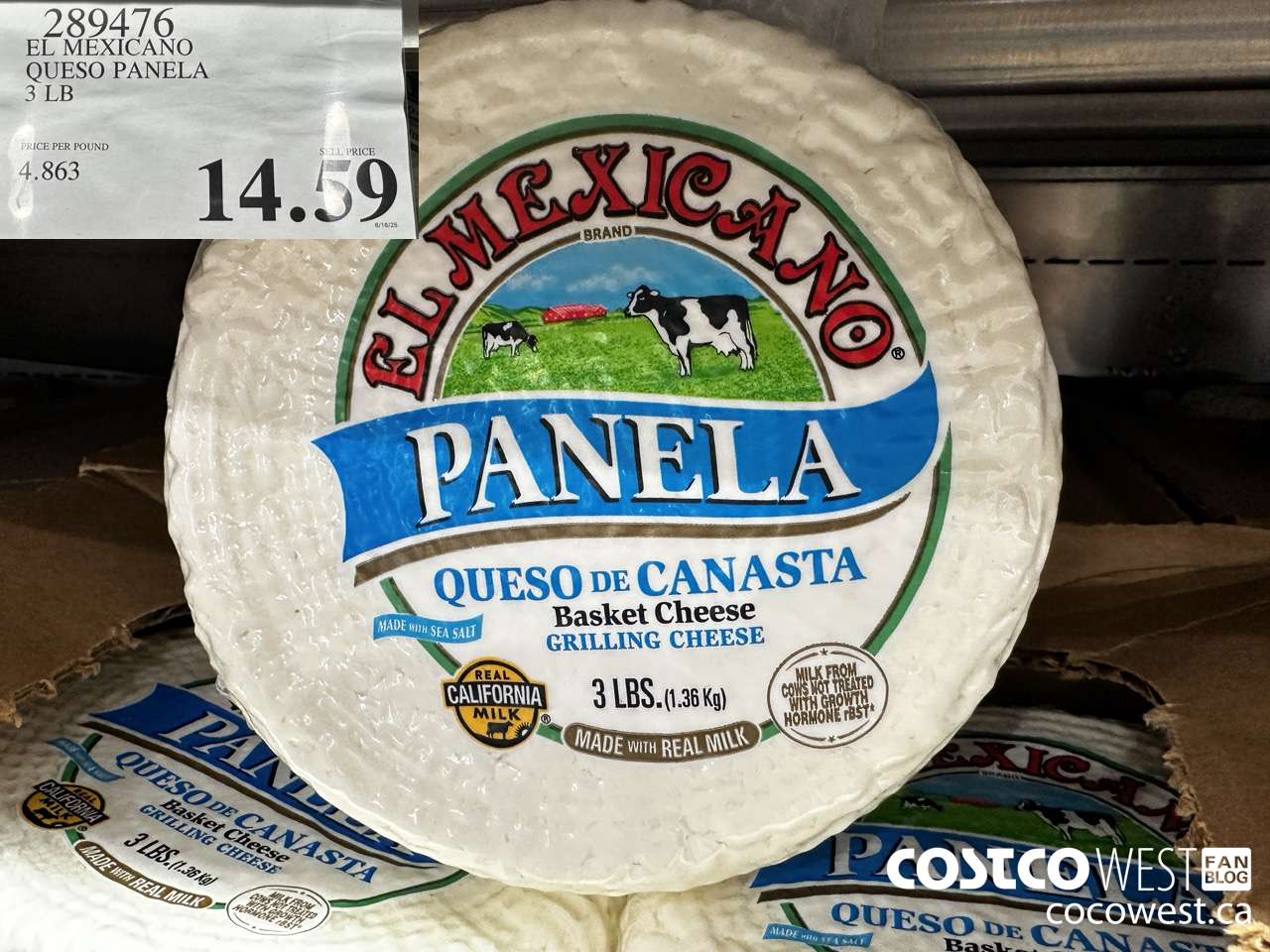 289476 EL MEXICANO QUESO PANELA 3 LB $14.59