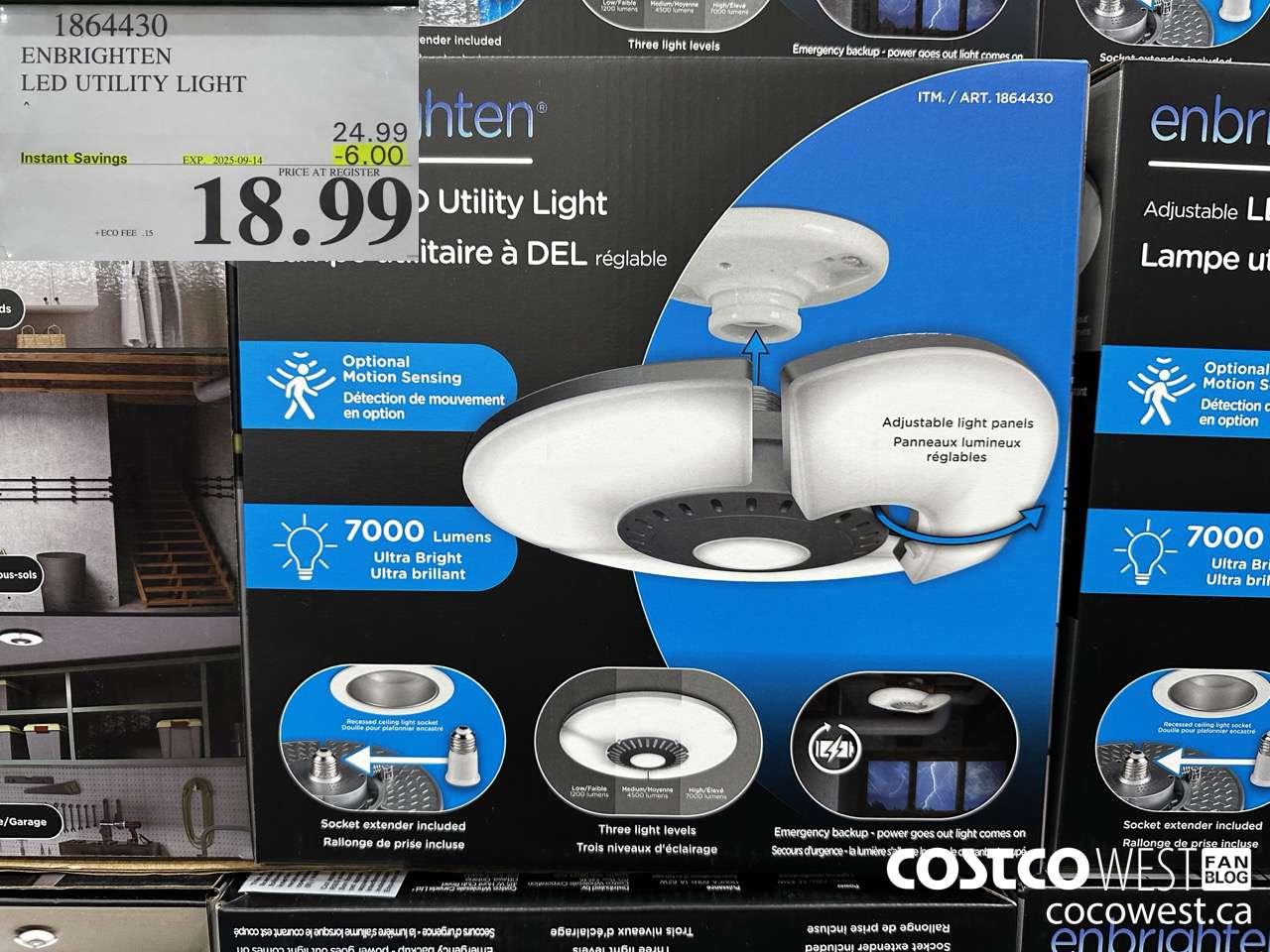 1864430 ENBRIGHTEN LED UTILITY LIGHT ($6.00 INSTANT SAVINGS EXPIRES ON 2025-09-14) $18.99