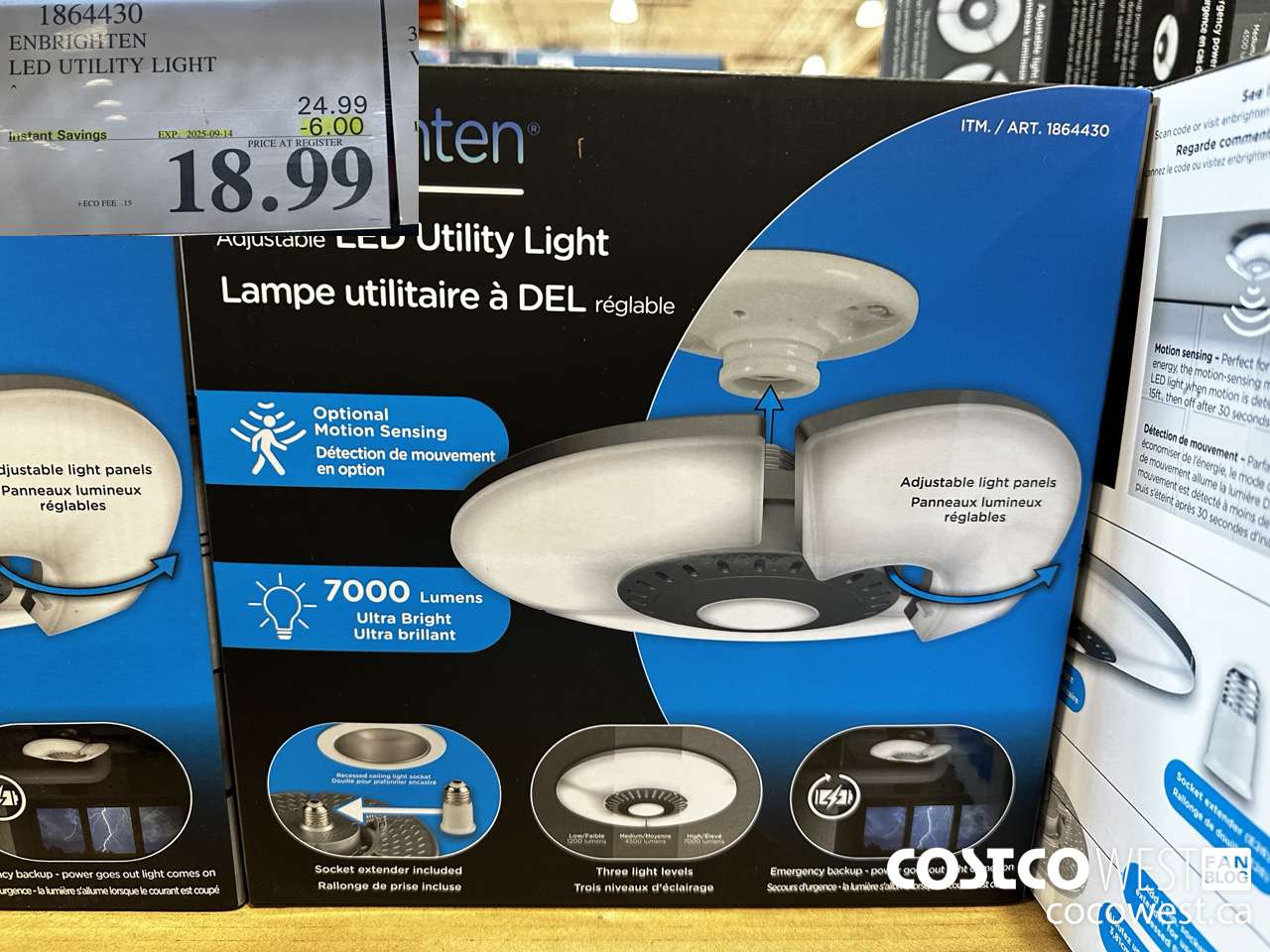 1864430 ENBRIGHTEN LED UTILITY LIGHT ($6.00 INSTANT SAVINGS EXPIRES ON 2025-09-14) $18.99