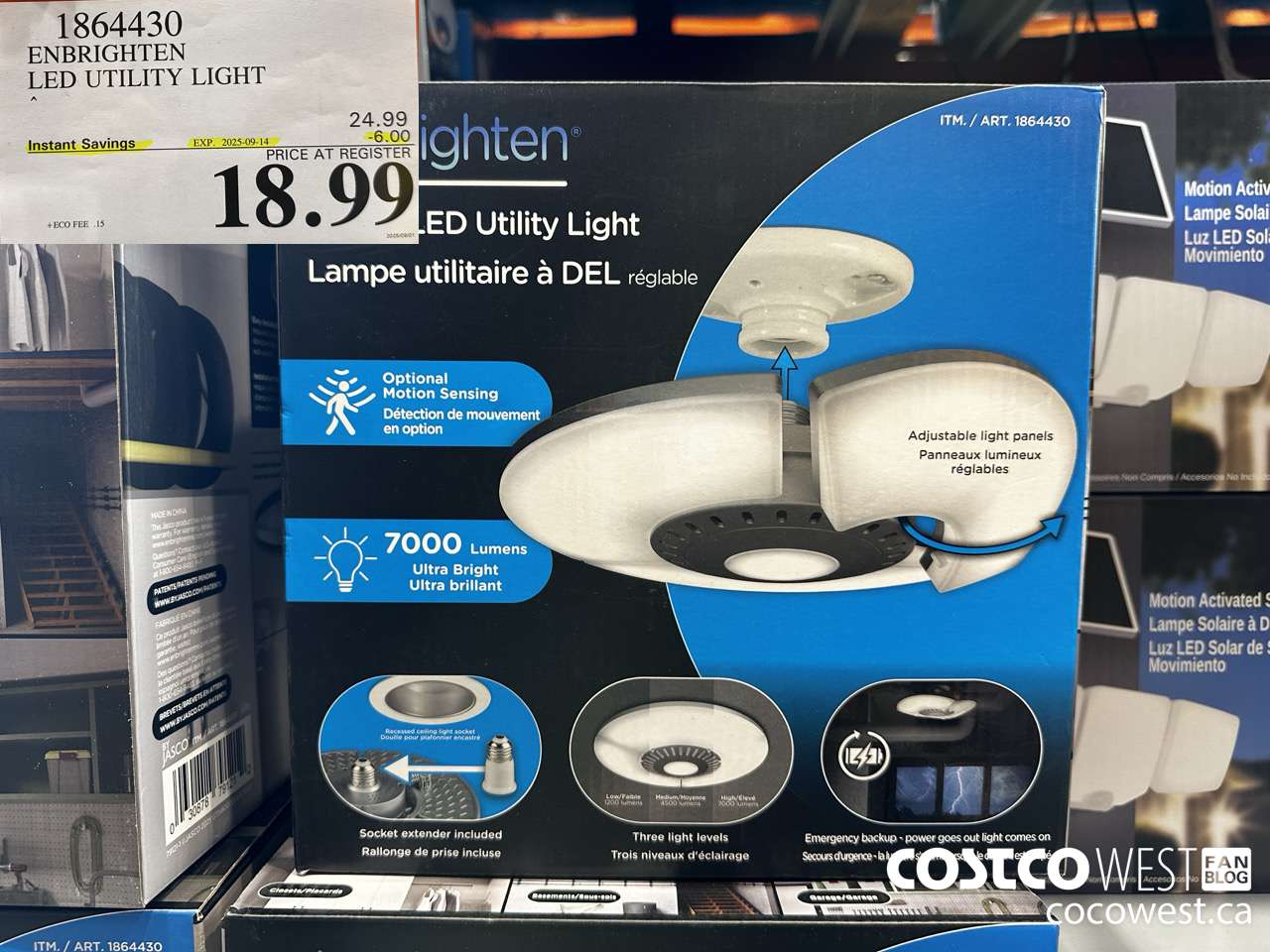 1864430 ENBRIGHTEN LED UTILITY LIGHT ($6.00 INSTANT SAVINGS EXPIRES ON 2025-09-14) $18.99