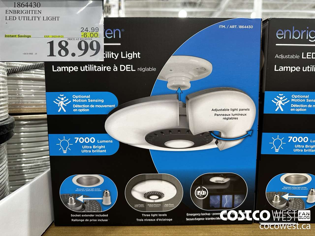 1864430 ENBRIGHTEN LED UTILITY LIGHT ($6.00 INSTANT SAVINGS EXPIRES ON 2025-09-21) $18.99