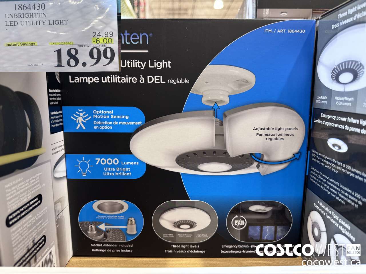 1864430 ENBRIGHTEN LED UTILITY LIGHT ($6.00 INSTANT SAVINGS EXPIRES ON 2025-09-21) $18.99