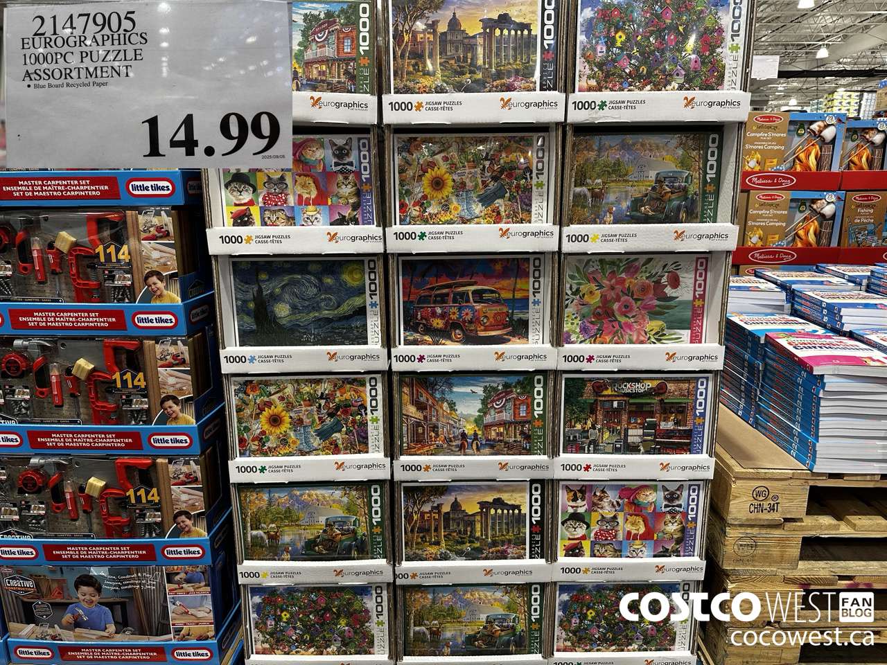 2147905 EUROGRAPHICS 1000PC PUZZLE ASSORTMENT $14.99