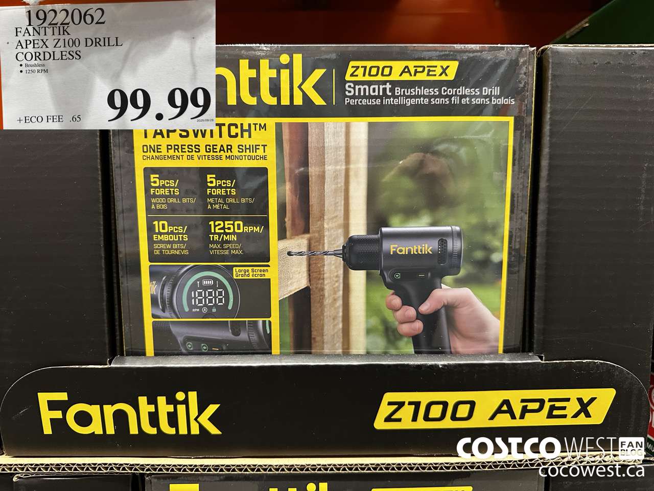 1922062 FANTTIK APEX Z100 DRILL CORDLESS $99.99