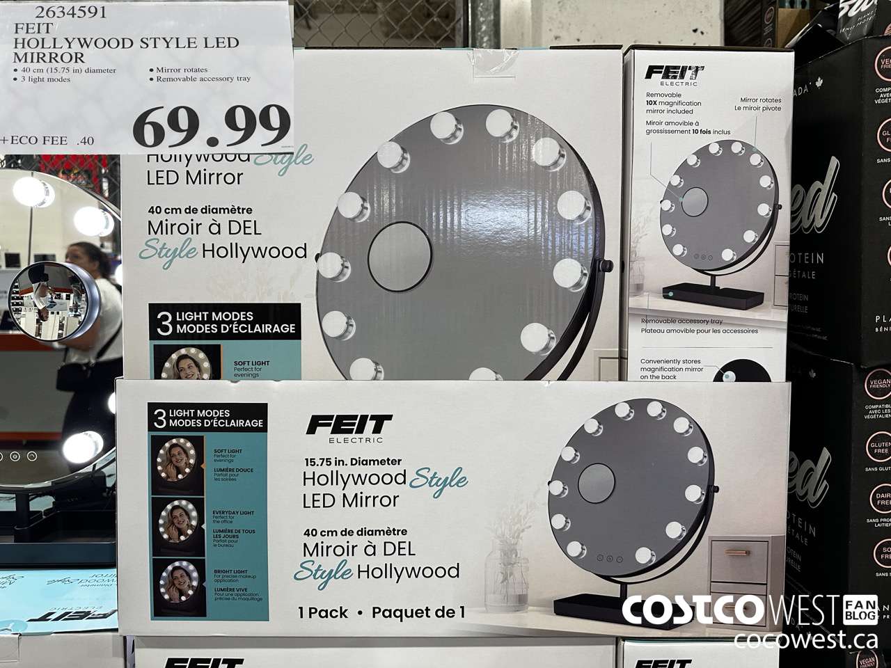 2634591 FEIT HOLLYWOOD STYLE LED MIRROR $69.99