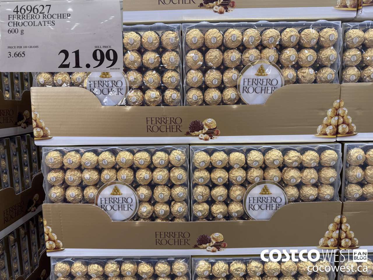 469627 FERRERO ROCHER CHOCOLATES 600 G $21.99