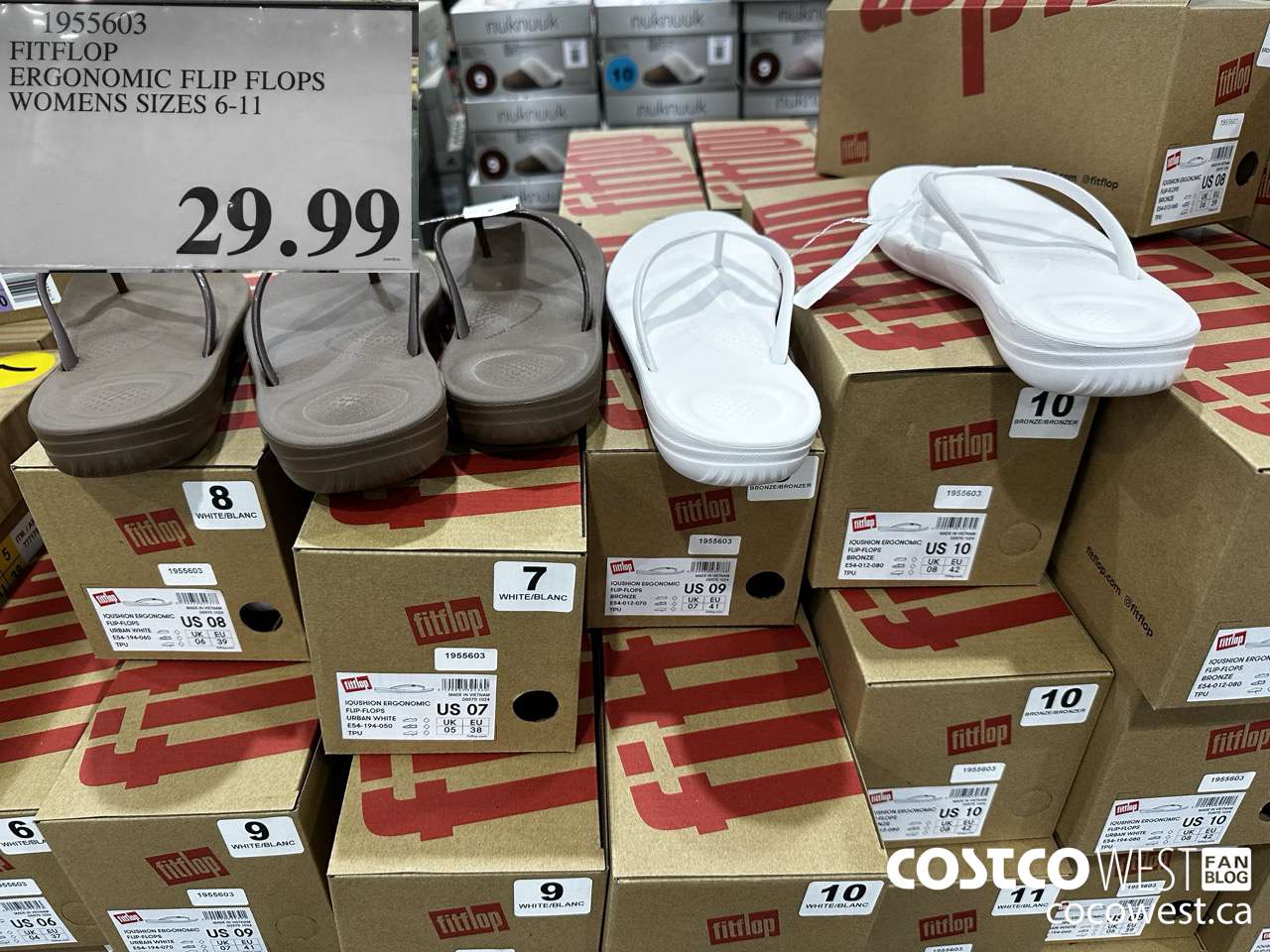 1955603 FITFLOP ERGONOMIC FLIP FLOPS WOMENS SIZES 6-11 $29.99