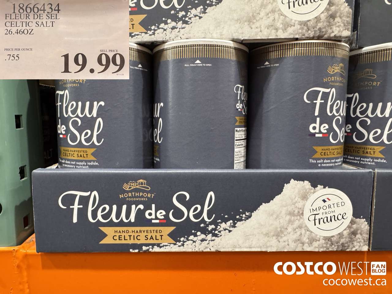 1866434 FLEUR DE SEL CELTIC SALT 26.46 OZ $19.99