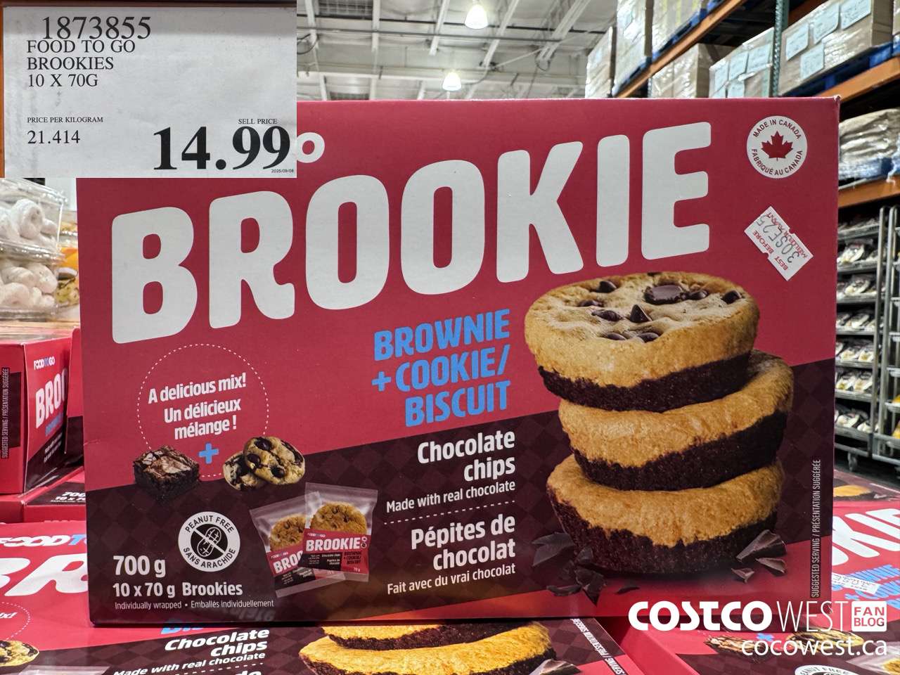 1873855 FOOD TO GO BROOKIES 10 X 70G $14.99