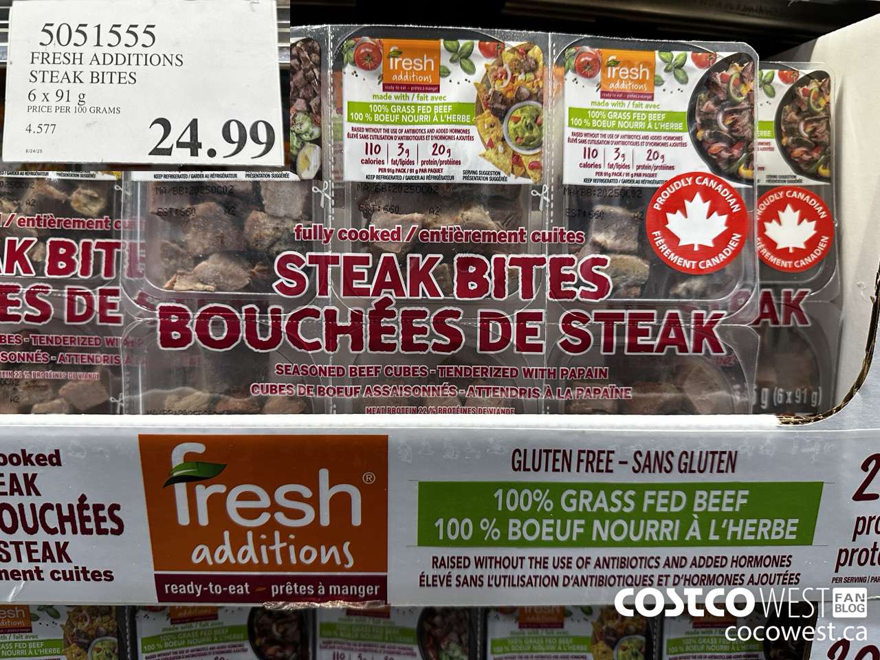 5051555 FRESH ADDITIONS STEAK BITES 6 X 91G $24.99
