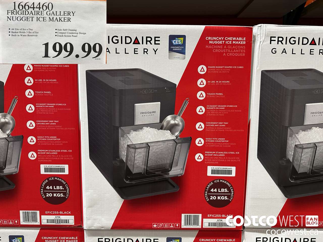1664460 FRIDGIDAIRE GALLERY NUGGET ICE MAKER $199.99