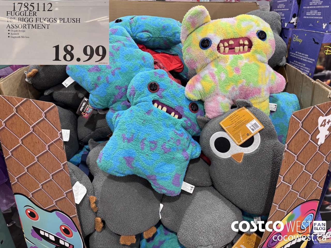 1785112 FUGGLER ASSORTED PLUSH 18
