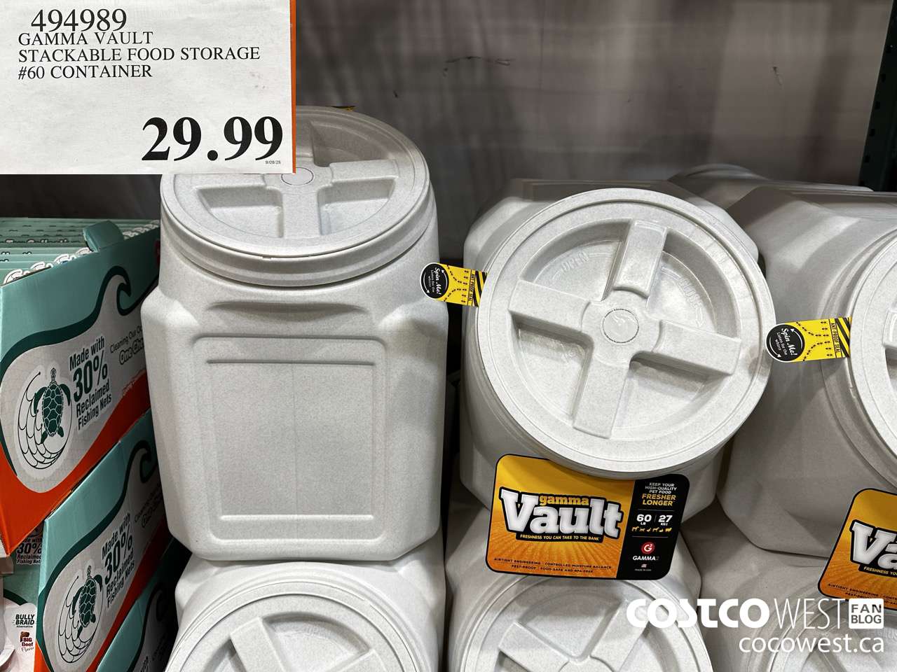 494989 GAMMA VAULT STACKABLE FOOD STORAGE #60 CONTAINER $29.99