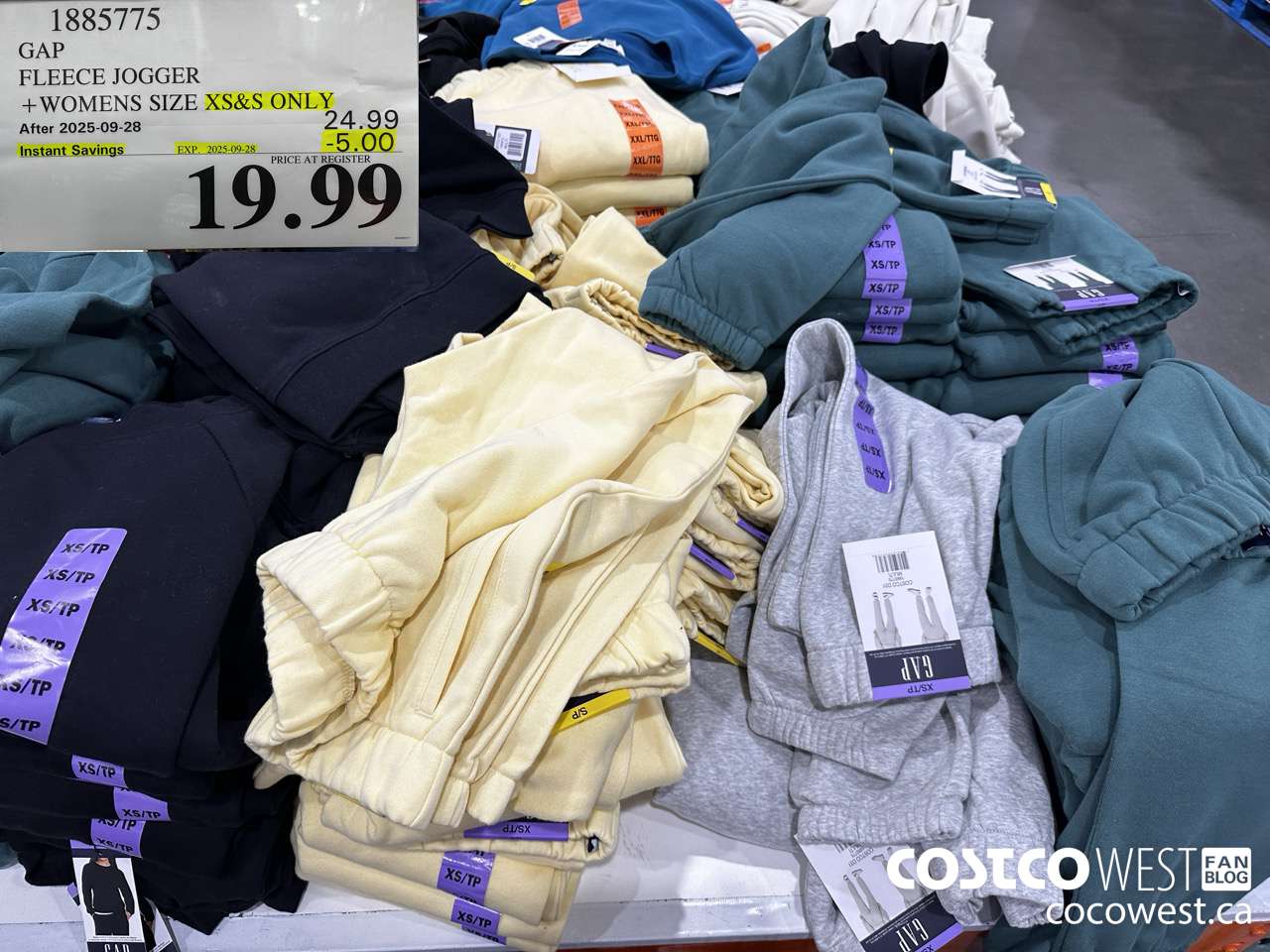 1885775 GAP FLEECE JOGGER WOMENS SIZES XS-S ONLY ($5.00 INSTANT SAVINGS EXPIRES ON 2025-09-28) $19.99