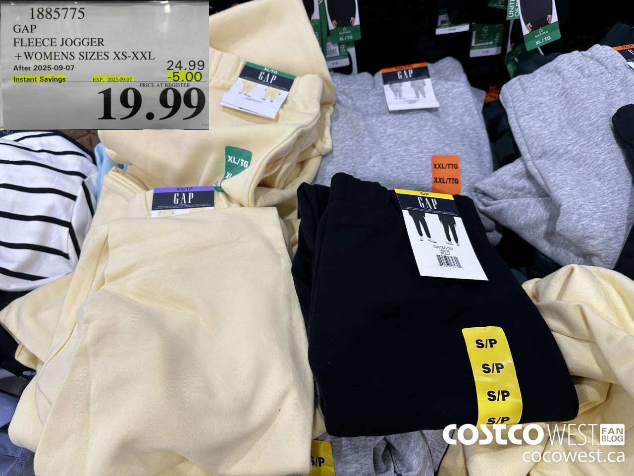 1885775 GAP FLEECE JOGGER WOMENS SIZES XS-XXL ($5.00 INSTANT SAVINGS EXPIRES ON 2025-09-07) $19.99