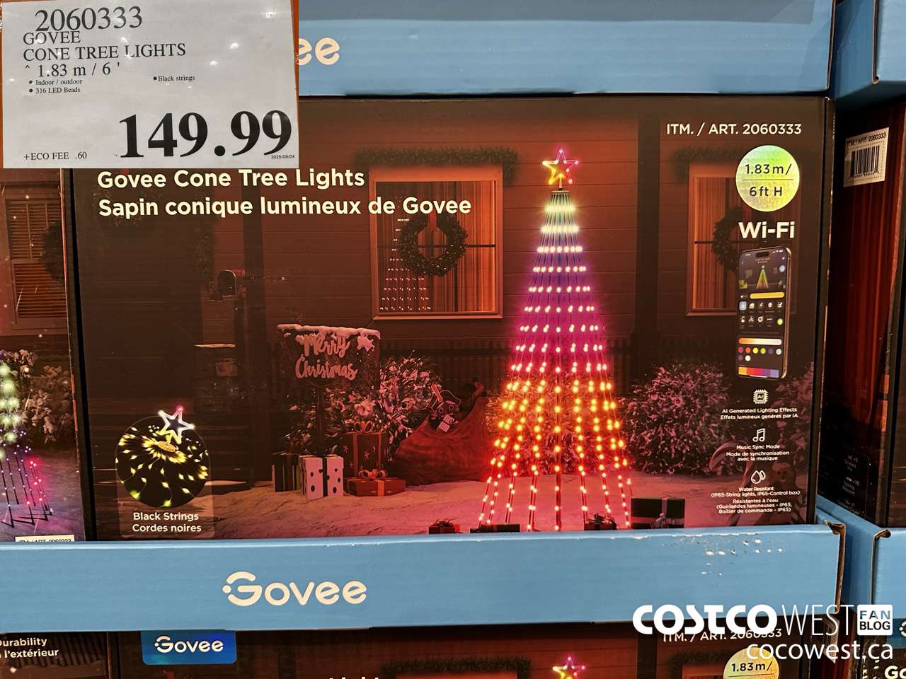 2060333 GOVEE CONE TREE LIGHTS 1.83M 6/ $149.99