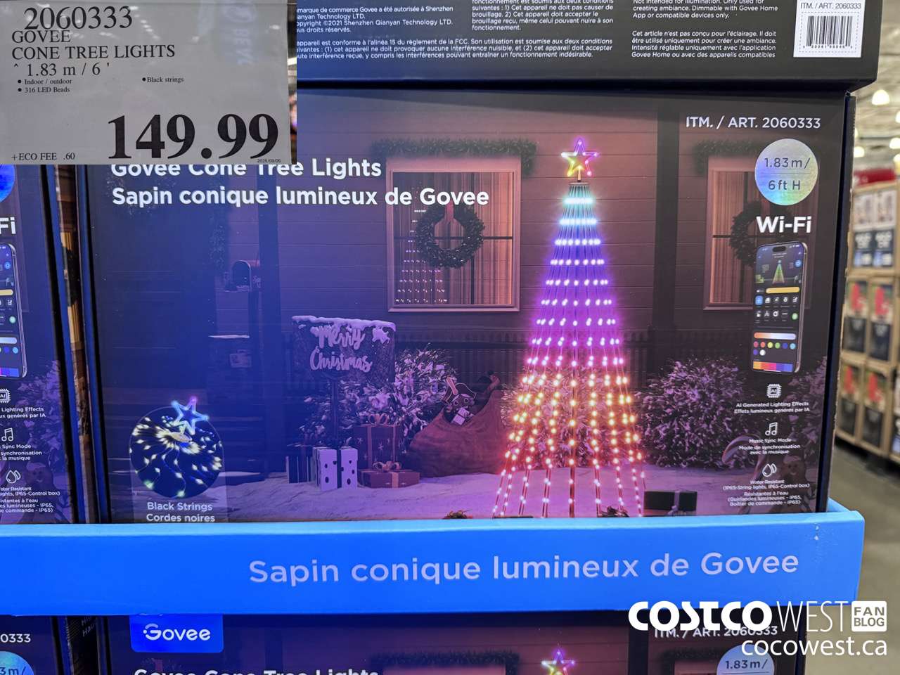 2060333 GOVEE CONE TREE LIGHTS 1.83M 6/ $149.99